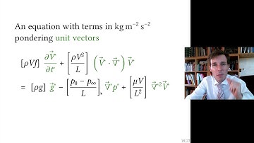 Figuring out the non-dimensional Navier-Stokes equation (Fluid Dynamics with Olivier Cleynen)