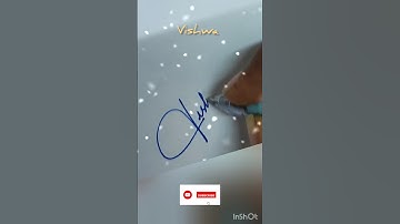 ✍️💫 stylish signature| vishwa #shorts #ytshorts #youtubeshorts