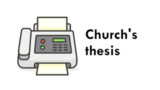 Church's Thesis (TOC)