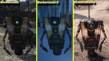 Borderlands vs Borderlands 2 vs Borderlands 3 Claptrap Voice and Model Comparison