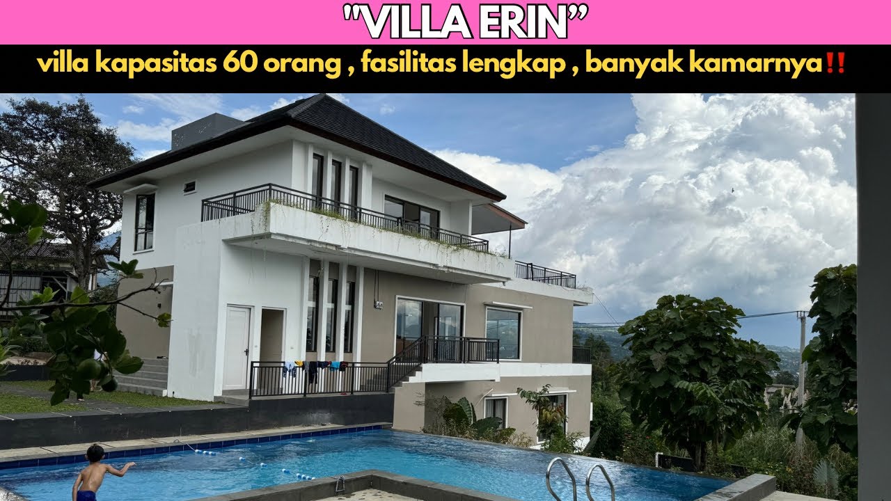 VILLA KAPASITAS BESAR DI PUNCAK BOGOR || FASILITAS LENGKAP & PUNYA KAMAR BANYAKK‼️ || VILLA ERIN