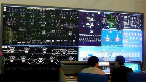 VTRON 3x6 50" Visionpro® C series Rear Projection Video Wall Demonstration