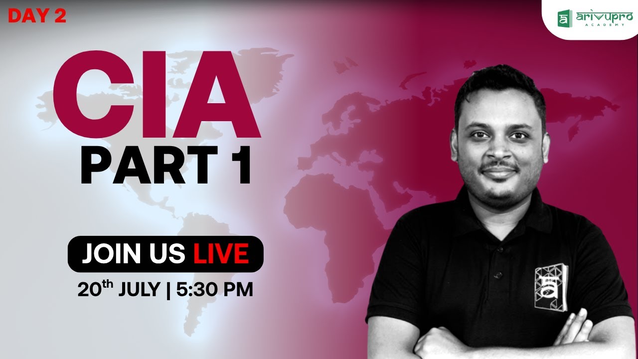 🔴 LIVE: CIA Course Part 1 2025 | October Exam Prep | ACCA Fareen | ArivuPro