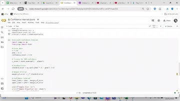 Use Python to calculate confidence intervals
