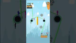 Stickman Rope Zipline Rescue   Puzzle Rope Game screenshot 5