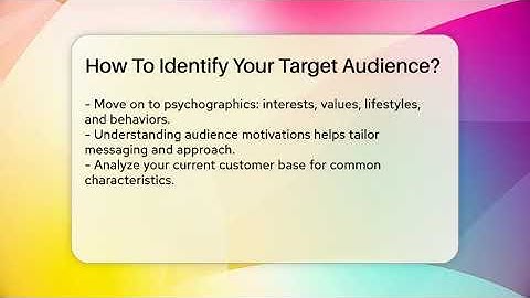 How To Identify Your Target Audience? - Everyday-Networking