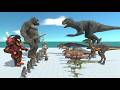 Scorpios Rex vs King Kong - Carnivora Dinosaurs vs Mutant Primates  - Animal Revolt Battle Simuator