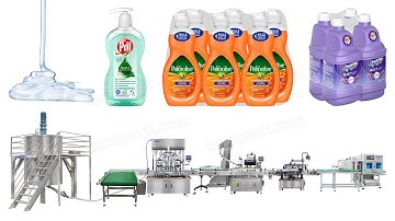 Automatic Liquid Soap Mixing Filling Capping And Labling Machine