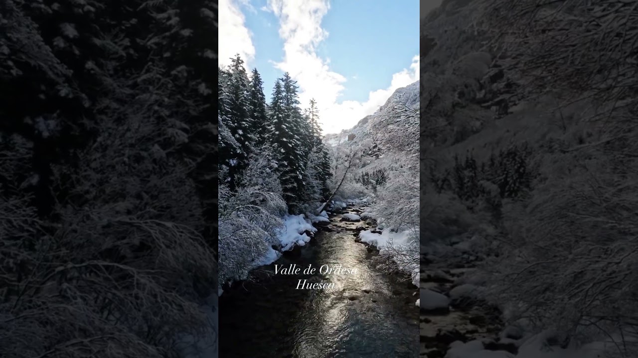 ❄️ Ordesa en invierno | Río Arazas y Cola de Caballo bajo la nieve 🏔️