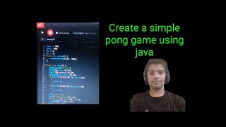create a simple pong game using java code in p5.js web editor