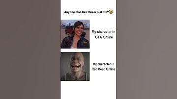 My Character in GTA Online vs Red Dead Online😅😂 #gtaonline