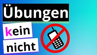 Übung: Negation mit "kein" oder "nicht"? ｜Exercise｜German ｜ Deutsch ｜Alemán｜Grammar