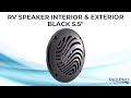 RV Speaker Interior & Exterior Black 5.5"