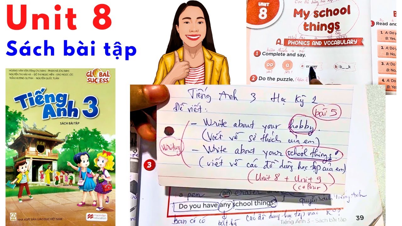 Giải Sách Bài Tập Tiếng Anh 3 Global Success: Unit 8: My School Things ...