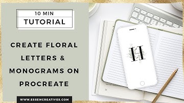 Create Floral Alphabet Monogram Letters on Procreate | Insta Story Highlight Covers Tutorial