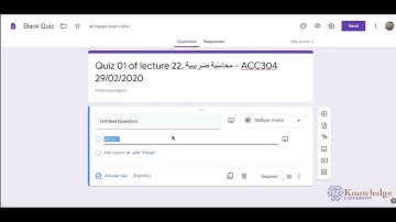 Knowledge University - KNU Quiz Online  Classroom Platform