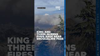 King and Three Queens Fires send billowing smoke into air as they burn