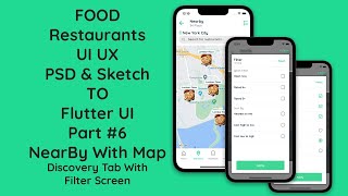 #6 Flutter Near By Restaurants with Map & Filter | Food Restaurants App Tutorial with Code [GitHub]