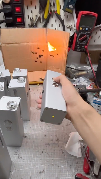 Oh, so this is what a laser beam device looks like. Wow, it can also burn. #shorts #shortvideo