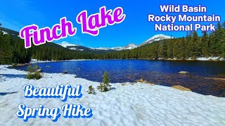 Information Finch Lake-Wild Basin-Rocky Mountain National Park-Spring Solo Hike News
