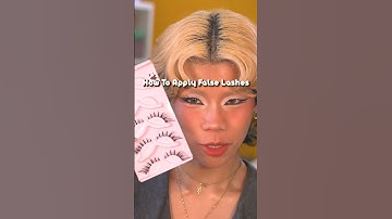 how to apply false lashes on monolids or asian eyes #makeuptips #makeuptutorial #makeup