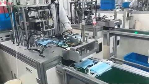 3ply Medical-Surgical Nonwoven Sterile Face Mask | Assembly line processing