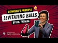Levitate ping pong balls with bernoullis principle