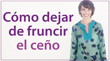 ¿Cómo hacer para no fruncir el entrecejo?