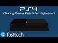 PS4 is Too Hot and Turns Off Repair (Cleaning, Thermal Paste and Fan Replacement)