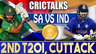 Live: IND Vs SA 2nd T20I, Cuttack | CRICTALKS | TOSS & PRE-MATCH | 2022 Series