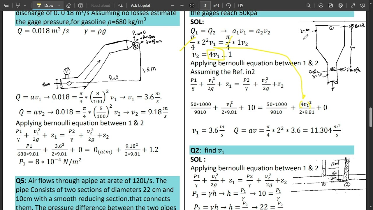 ميكانيك الموائع محاضرة.(4)      Kinematic of fluid motion