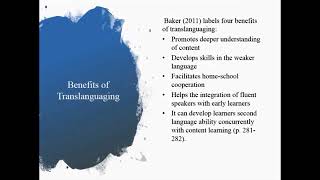 The Influence of Translanguaging on Language Learners' Communication Skills by Nour Al Okla
