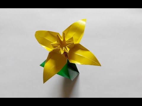 Модульное оригами нарцисс