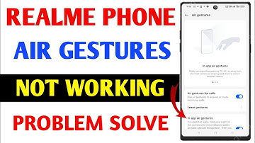 realme phone air gesture not working problem | realme 12x 5g air gesture setting | air gesture