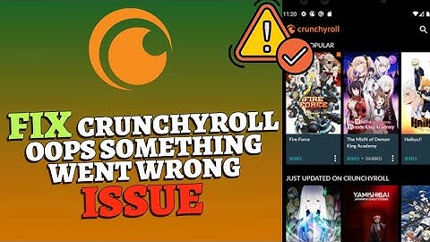 How to Fix Oops Something Went Wrong Issues on Crunchyroll 2025?