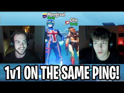 Mongraal x Clix Finally 1V1 On The Same Ping To See Who Is Better!