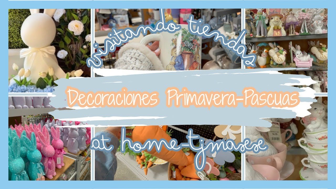 Decoraciones.Primavera-Pascua🩵🥕.Tour por At Home-TJMaxx