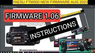 YAESU FTM500D - NEW FIRMWARE
