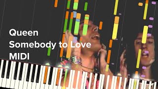 Queen — Somebody To Love Midi Download