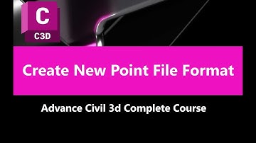 3.2 How to Create New Point File Format in Civil 3d Import | Points with Your Own Format in Civil 3d