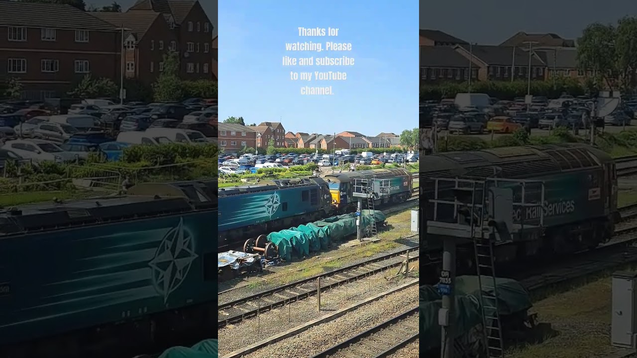 DRS Class 88 004 and 57 307 returning to the mainline for Crewe from the SVR diesel gala 21.05.2023