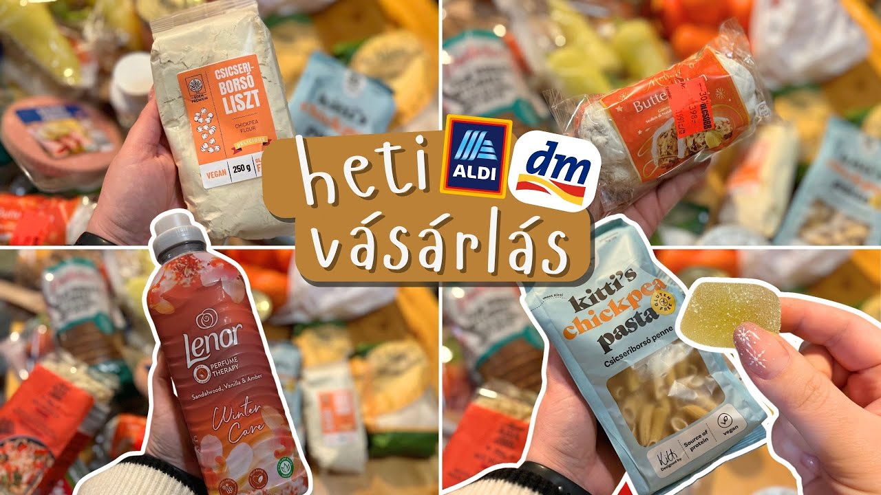 Heti Bevásárlás 🛒💸 kaja + háztartás DM és ALDI + FITTKAMRA