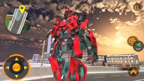 Future Flying Car Real Robot Transform City Rescue  (by Crazy3dGames at play store)