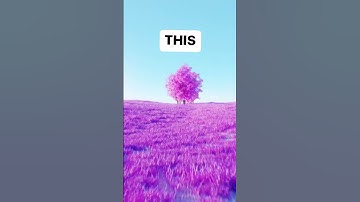 Turning a Tree into THIS, blender 3.3, #shorts
