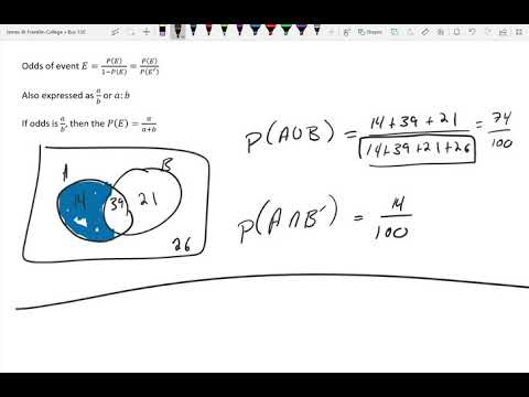 8.2 Union, Intersection, and Complement of Events; Odss