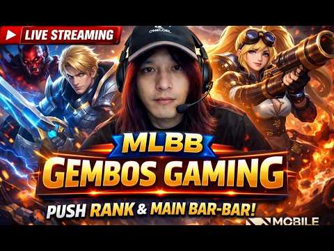 LIVE MLBB: Push Rank dari Legend ke Mythic Bareng Gembos Gaming!"