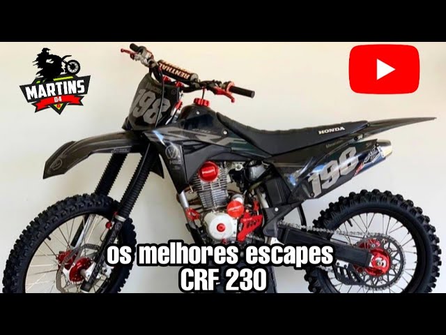 Crf-230 Motor Preparado 250 Cl  Moto de trilha, Escapamento esportivo,  Motos de rua