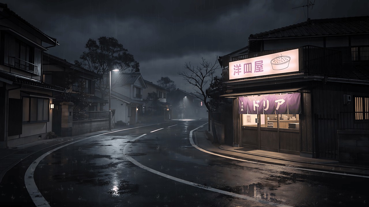 POV: It’s 1995 and the Rain Won’t Stop 🌫️ Quiet Japan Village | Calm Lofi Beats
