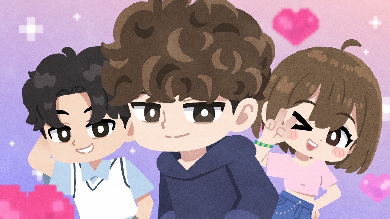 JVKE (feat. TAEHYUN of TXT,  KIM CHAEWON of LE SSERAFIM) – butterflies (animated music video)