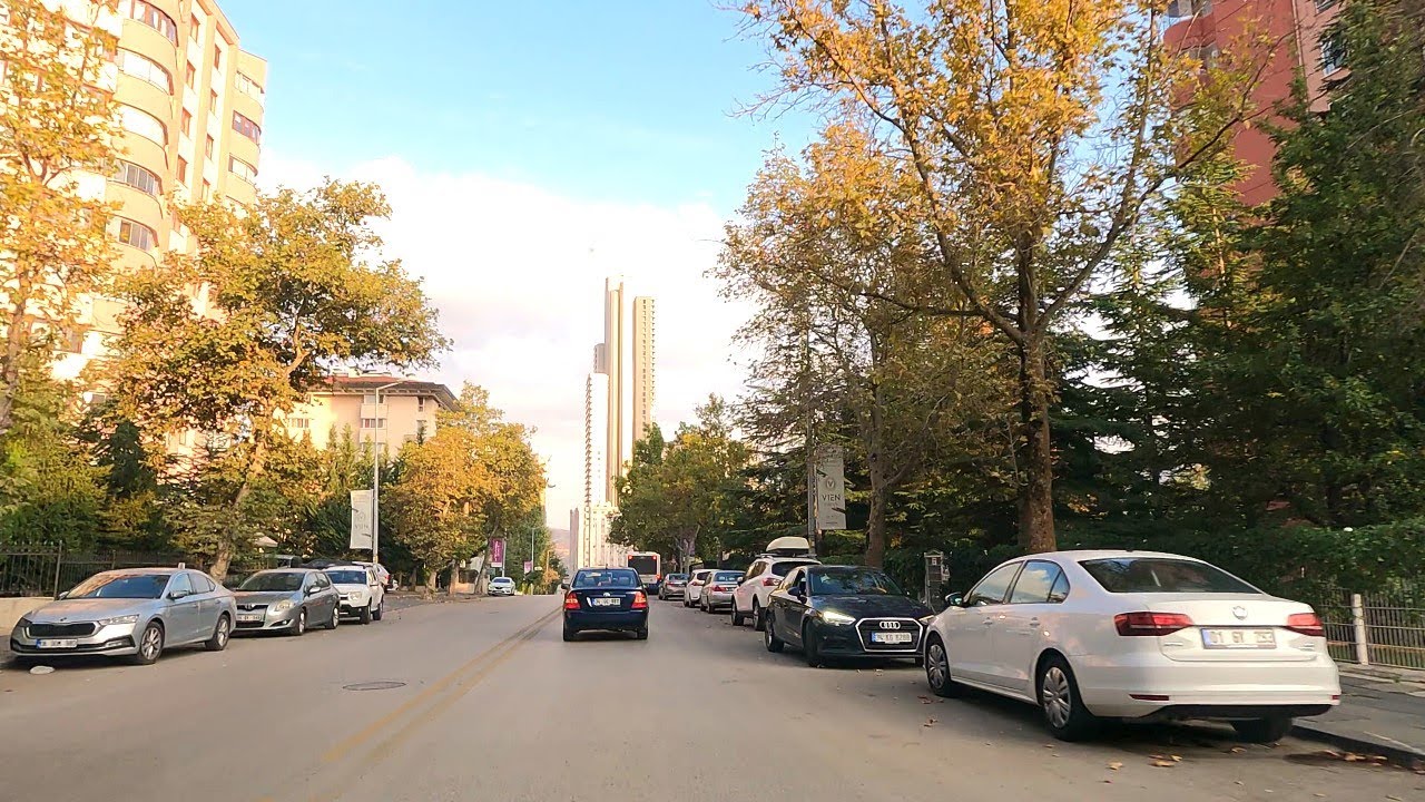 Ankara [4k60fps]; Dikmen, Oran ve İncek Caddelerinde Sürüş - Dikmen, Oran, Incek Driving Tour